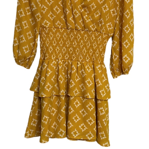 Francesca’s Faux Wrap Ruffle Skirt Dress - Picture 5 of 7